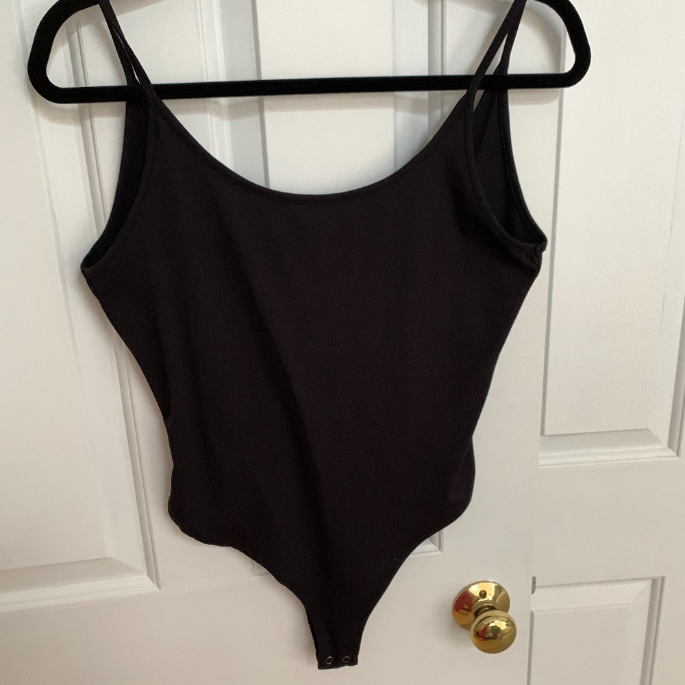 Black tank bodysuit